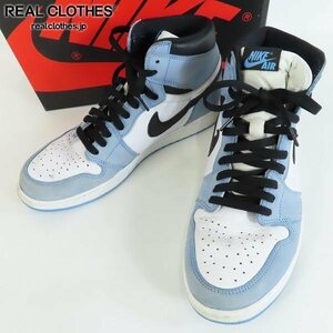 NIKE/ナイキ AIR JORDAN 1 RETRO HIGH OG UNIVERSITY BLUE/ユニバーシティ ブルー 555088-134/30 /080