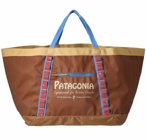 即完売　美品　Patagonia パタゴニア　ブラックホール・ギア・トート 61L Water People Banner: Tree Ring Brown トートバッグ