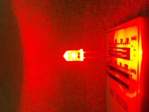 5mm.LED自作用赤200球12V用抵抗セット　14000mcd