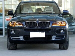 BMW X5 E70 2007-2013 LED ヘットランプ流れるウインカーターンシグナルランプ ヘットライト