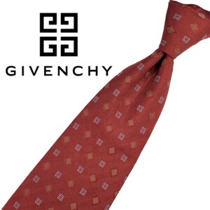 385/ 美品 GIVENCHY ジバンシー 中古 USED ネクタイ ロゴ