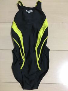 競泳水着 Speedo スピード ワンピース ハイレグ 女の子用　レディース　公式大会使用可能 FINAマーク付 クリーニング済 140サイズ 記名あり