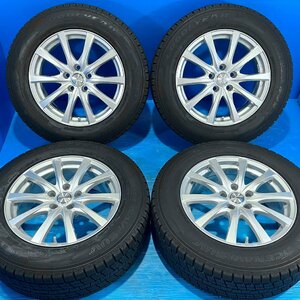 美品 バリ溝 225/65R17 19年製 グッドイヤー アイスナビ SUV ラブリオン 17インチ 7J+39 5H114.3 ハリアー RAV4 平座面 空気圧センサー