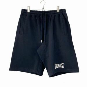 未使用品 EVERLAST エバーラスト スウェット地ハーフパンツ ショートパンツ ショーツ ボトムス ダークネイビー 濃紺 Lサイズ