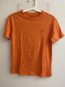 【送料無料】中古 RALPH LAUREN ラルフローレン Tシャツ オレンジ サイズM(10-12)