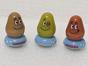 入手困難 バーバパパ3体 吸盤付き ツボ押し ポイントマッサージ 指圧 2003年 BARBAPAPA サイズ3.8×2.5cm位