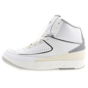 NIKE ナイキ GS Air Jordan 2 White and Cement Grey エアジョーダン 2 ハイカットスニーカー ホワイト US6.5/24.5cm DQ8562-100