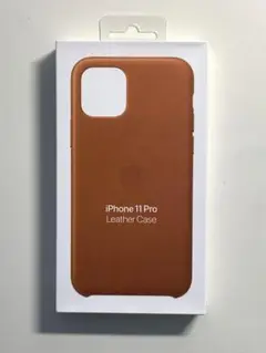 【新品】純正 iPhone 11 Pro レザーケース・サドルブラウン