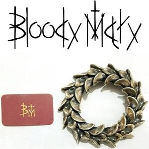 ギャランティーカード付きBloody Maryマーメイド フィン ブレスレットLシルバーブレスSirenブラッディマリーMermaid Fin Braceletサイレン