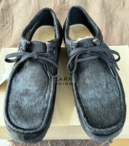 Clarks クラークス Wallabee Black Hair On ハラコ ワラビー