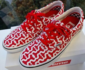 SUPREME×VANS 「Monogram S Logo Skate Era」スニーカー レッド サイズ：26cm T64