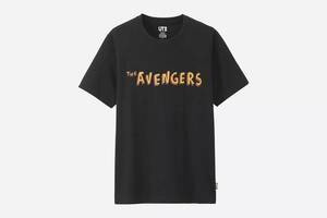 140　ユニクロ　ジェイソンポラン　アベンジャーズ　マーベル　Tシャツ　黒