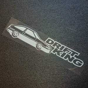 ハチロク AE86 レビン トレノ カッティングステッカー シルバー