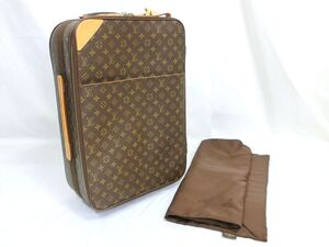 1000円スタート キャリーバッグ LOUIS VUITTON ルイヴィトン ペガス55 モノグラムキャンバス スーツケース ビンテージ 難有 WHO L224