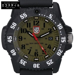 新品同様 LUMINOX ルミノックス 3813 MASTER CARBON SEAL 3800 SERIES 逆回転防止ベゼル クオーツ 腕時計 ブラック