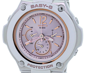 【必見USED】CASIO(カシオ) Baby-G ソーラー電波時計 レディースウォッチ マルチバンド6 軽量 BGA-1400CA-7B2JF