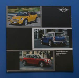 ミニ　コンバーチブル　クラブマン　MINI CONVERTIBLE CLUBMAN　2007年2月 日本語カタログ【AE22-09】　