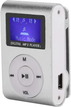 MP3 銀 シルバー音楽プレーヤースポーツバッククリップ32GB