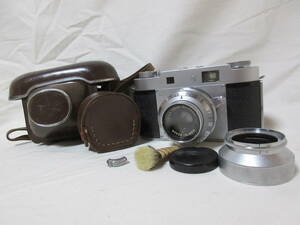 ◆動作品　MAMIYA/マミヤ　昭和レトロ　フィルムカメラ 　マミヤ -35 ハードケース付 　訳アリ