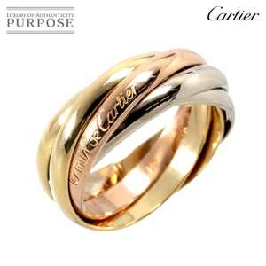 カルティエ Cartier トリニティ #51 リング SM K18 YG WG PG 5連 スリーゴールド 3カラー 750 指輪 Trinity Ring 90232554