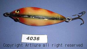 VINTAGE HEDDON WOODEN LURE DAWAGIAC SWIMMING MINNOW 800 3INCH C1910年 （4036-J1ｐ）#heddon #lure #vintagelure