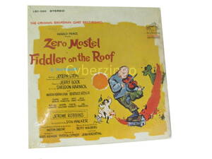 Fiddler On The Roof Zero Mostel Broadway 33 rpm バイナル LP Preowned Vintage 1964 海外 即決