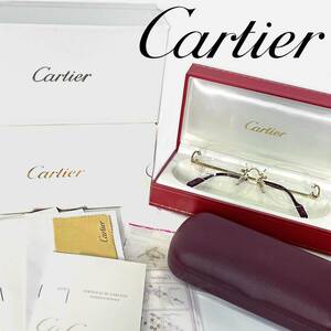 【新品未使用・即日発送】Cartier/カルティエ/T8100404/F.O.P./眼鏡/50□16OPT/ゴールド/ヴィンテージ/金メガネ/正規店デッドストック/希少