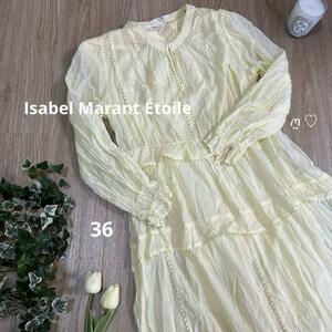 送料無料　イザベルマランエトワール　ヴィンテージレースドレス　36　ロングワンピース　ISABEL MARANT ETOILE