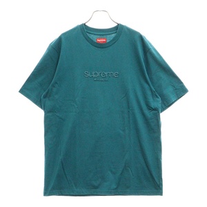 SUPREME シュプリーム 22SS Beaded Logo Tee ビーズロゴ クルーネック 半袖Tシャツ グリーン