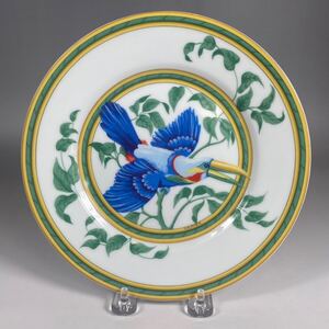 HERMES エルメス トゥカン 21cm プレート 中皿 ハイブランド 食器 野鳥 オオハシ 4