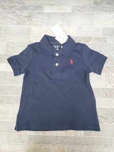 ◇ ◎ ●美品● RALPH LAUREN ラルフローレン タグ付き キッズ ポロシャツ サイズ85 ネイビー メンズ P