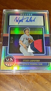 2023 Panini stars&stripes #cnts-wl wyatt langford gameused patch autograph 15/25