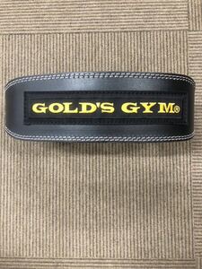 GOLD GYM ゴールドジム トレーニングレザーベルト G3368 ブラック XSサイズ ダブルピン パワーベルト トレーニング用品 