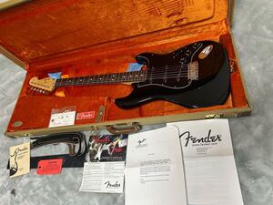 FENDER NAMM Show Prototype Stratocaster lacquer finish Black/Metallic copper stripe ワンオフ 世界で1本の激レアお宝モデル 未使用品