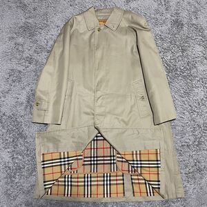 1円スタート 極美品 BURBERRY LONDON バーバリーロンドン ステンカラーコートライナー付き ベージュ アウター ノバチェック