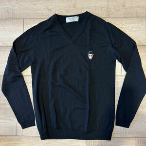 WACKOMARIA ワコマリア 別注 JOHN SMEDLEY ジョンスメドレー 春ニット 黒 S 名作