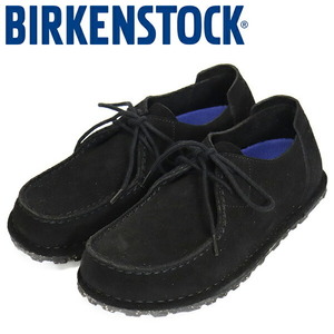 BIRKENSTOCK (ビルケンシュトック) 1028740 UTTI Lace ウッティ レース スエードレザーシューズ BLACK ナロー幅 BI372 38-約24.5cm