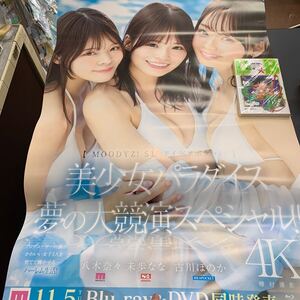 非売品 AV 特大 ポスター A1サイズ 未使用品 ムーディーズ　八木奈々　未歩なな　古川ほのか　美少女パラダイス　夢の大競演スペシャル