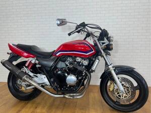 大阪～　ホンダ　ＣＢ４００Ｓｕｐｅｒ　Ｆｏｕｒ　ＶＴＥＣ　ストライカーマフラー　社外ハンドル　ＬＥＤライト　Ｒサス　Ｆフェンダー