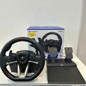 【美品】HORI RACING WHEEL APEX レーシングホイールエイペックス SPF-004 ハンドルコントローラー グランツーリスモ7 ハンコン PS4 PS5