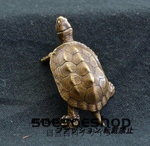 新品★銅製品 茶寵 カメ 銅器 開運風水 招財 工芸品 装飾品 置物