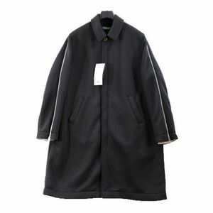 UNDERCOVER アンダーカバー 23AW ダンボールニット袖ZIPステンカラーコート 3 チャコール