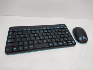 管理1326 Logicool ロジクール マウス キーボード セット 無線 ワイヤレス LOGI K240/M212 レシーバー欠品 未チェック ジャンク