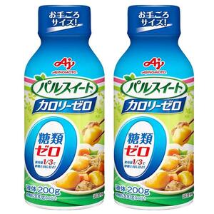 味の素 パルスイート カロリーゼロ 液体タイプ 200g×2個 砂糖約600g分の甘さ 甘味料