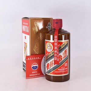 1円～★貴州茅台酒 マオタイ酒 天女ラベル 2022年 茶ボトル ＊冊子 箱付 500ml/956g 53% 中国酒 MOUTAI A050369