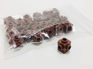 【新品未使用】レゴ　LEGO　ブロック　スタッド　4面　1x1 ブラウン　茶　24個　１×１