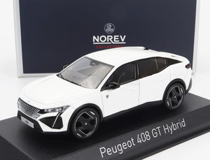 ノレブ 1/43 プジョー 408 GT ハイブリッド 2023 ホワイト NOREV PEUGEOT 408 GT HYBRID ミニカー