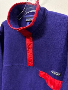 SALE☆希少 1991年 patagonia パタゴニア SYNCHILLA Fleece SNAP-T EGGPLANT スナップ-T シンチラ フリース S エッグプラント R61105