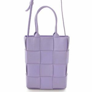 【ボッテガ ヴェネタ】Bottega Veneta　ミニ カセット 2WAY WISTERIA トートバッグ 709341 パープル 【中古】188417