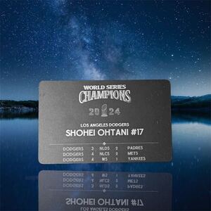 非売品　大谷翔平　ロサンゼルス　ドジャース　2024 MLB WORLD CHAMPIONS CARD ワールドチャンピオンカード